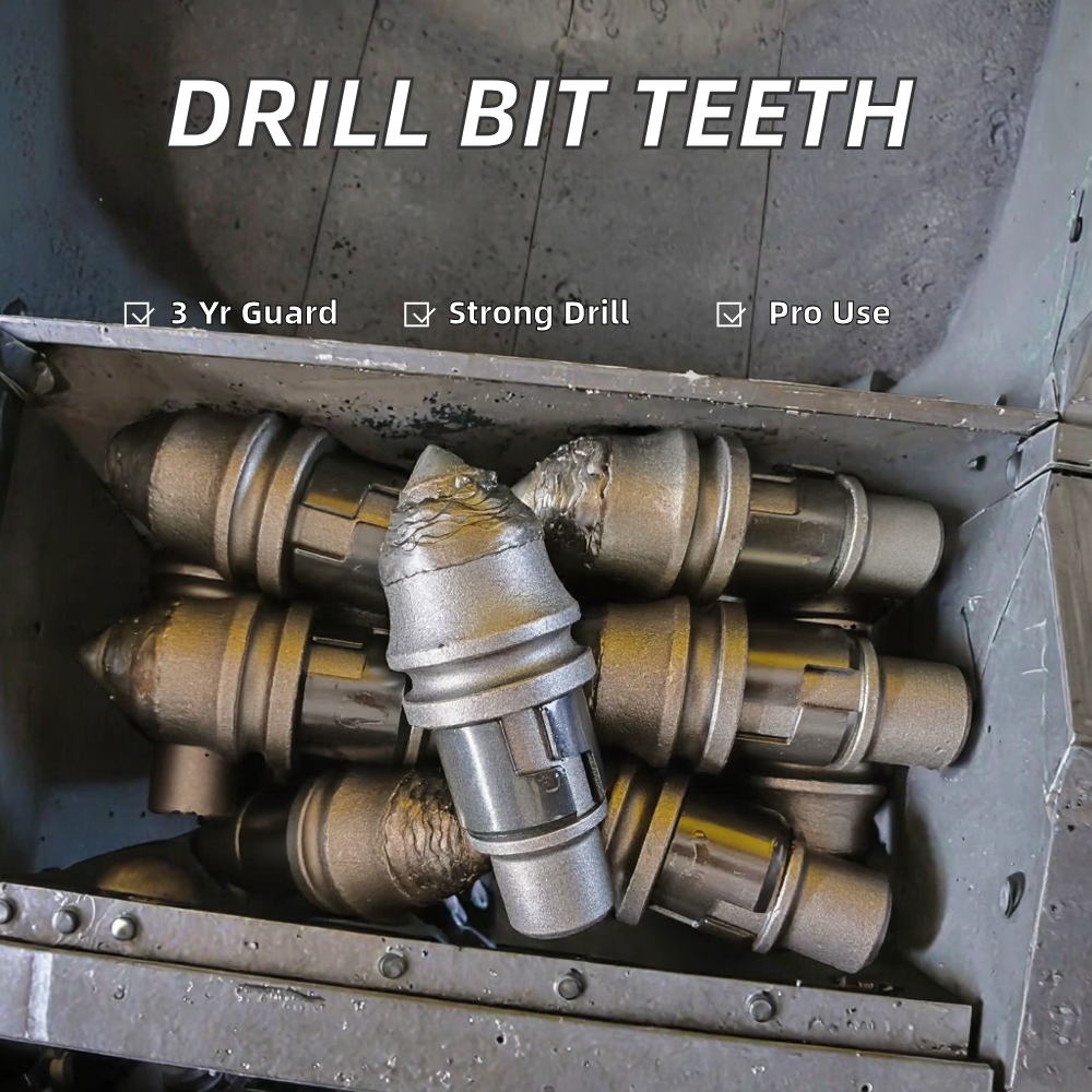 Rotary Drilling Machine Cut Teeth Pile Driving Rock Bullet Head Alloy Particle Bean Drill Bit Construction Machinery Parts