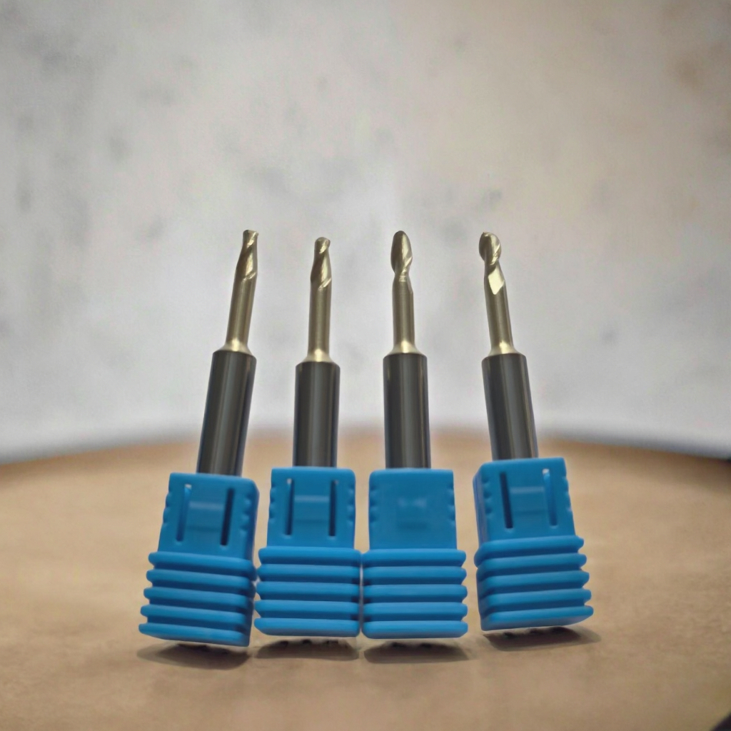 Solid Tungsten Carbide 4-Blade CNC Endmill Tools 10mm Flattened End Mills 50mm Overall Length Altin Coating ODM/OEM Customizable