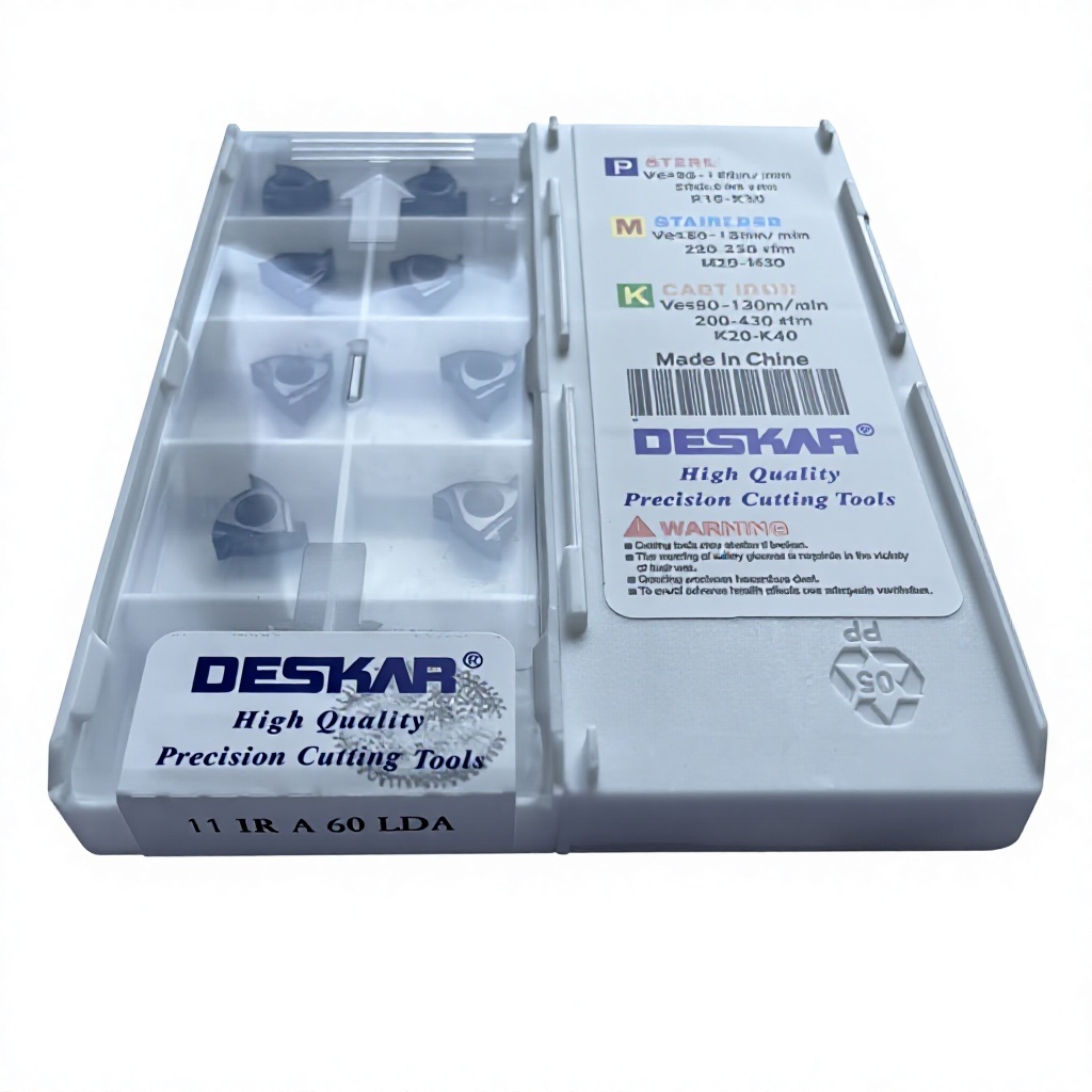 Deskar 11 IR A60  LDA Carbide Threading Inserts for Internal Metric and Unified Thread Turning