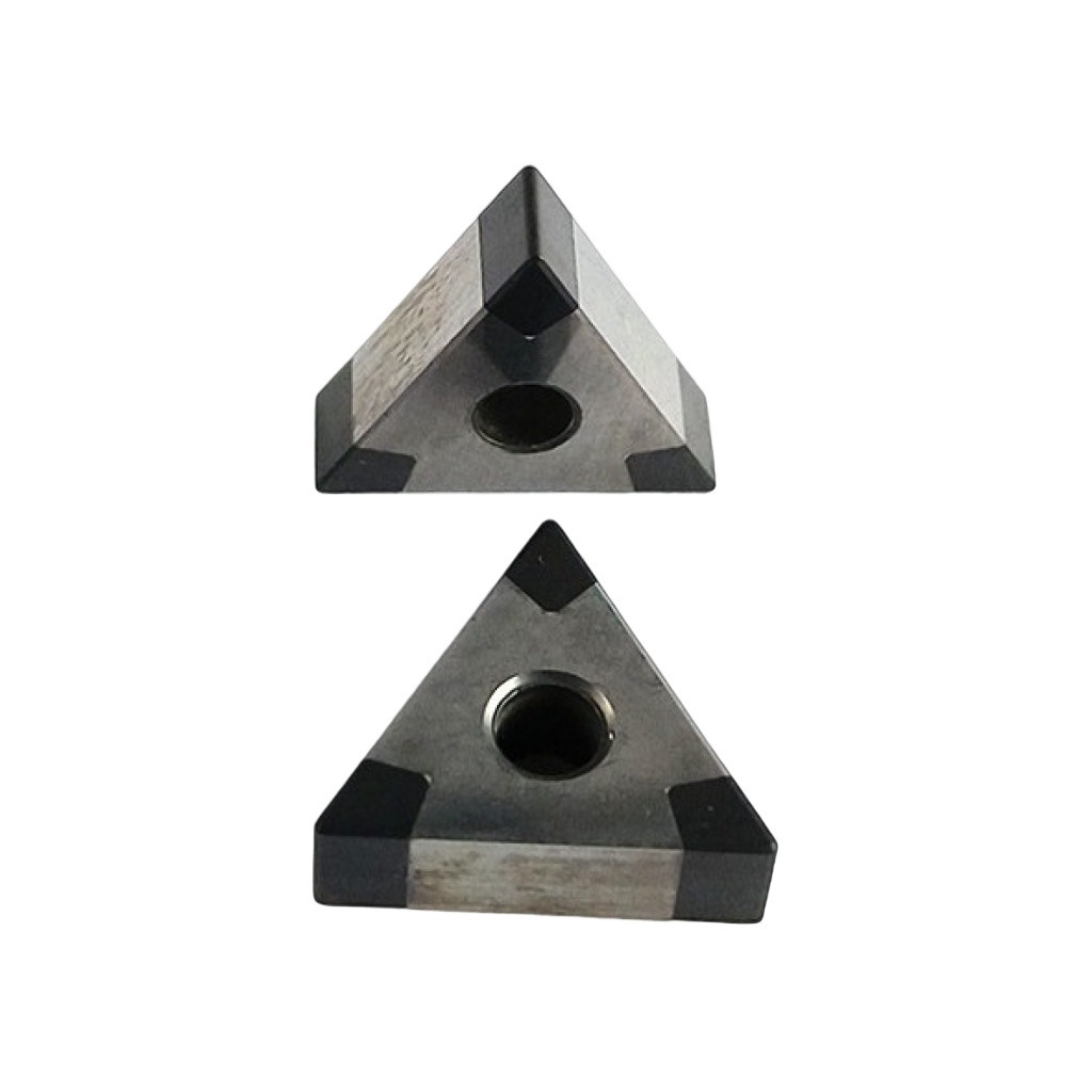 CBN Boron Carbide Triangle T-Type Inserts with Six Cutting Edges for Ductile Iron High-Hardness Quenched Steel Gray Cast Iron