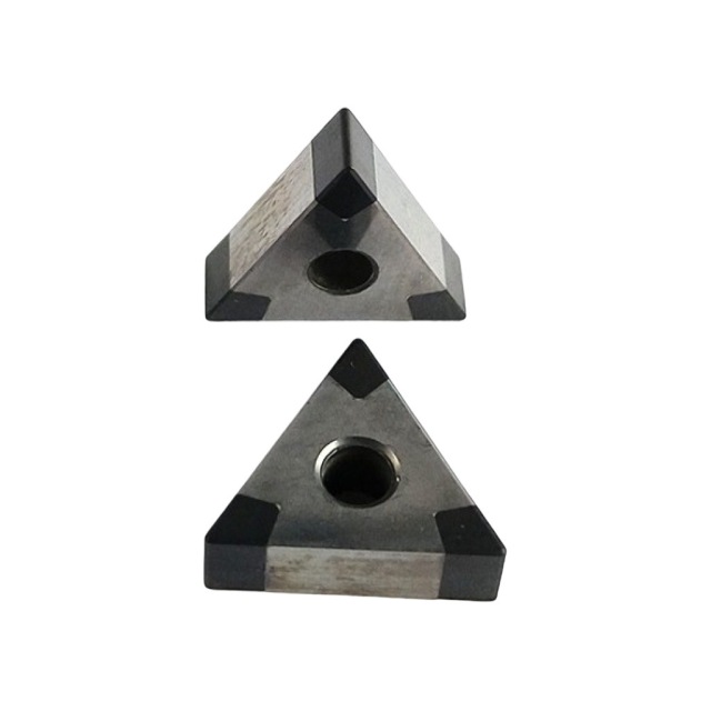 CBN Boron Carbide Triangle T-Type Inserts with Six Cutting Edges for Ductile Iron High-Hardness Quenched Steel Gray Cast Iron