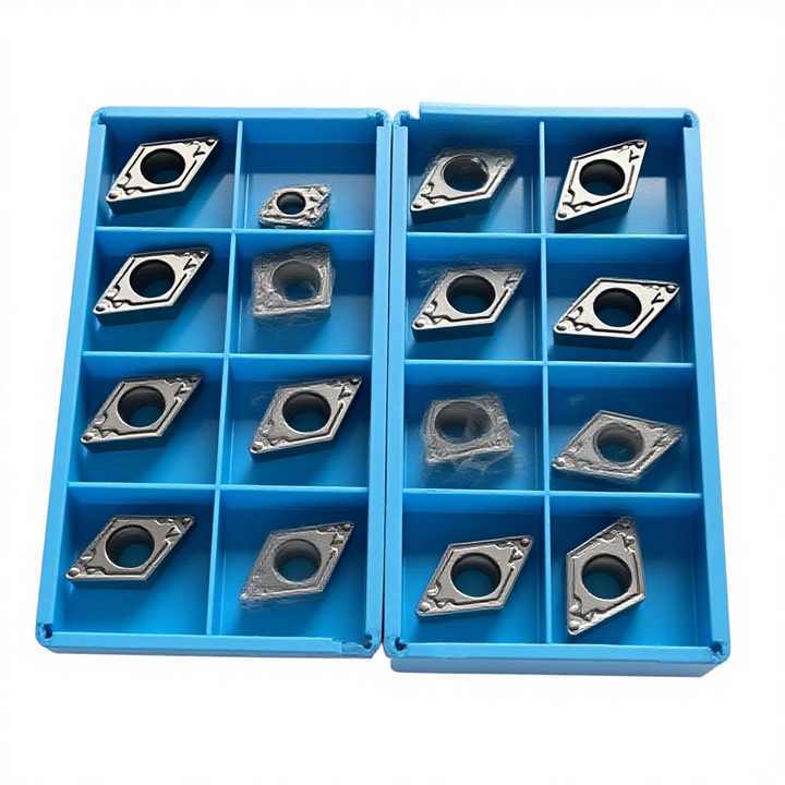 CNC Cutting Insert DCMT11T308HQ Uncoated External and Internal Boring Insert 55-Degree Rhombic Lathe Tool Bit