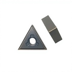 AlTiN Coated PVD MS Carbide Turning Inserts for CNC Lathe HRC 92-94 Triangle Shape