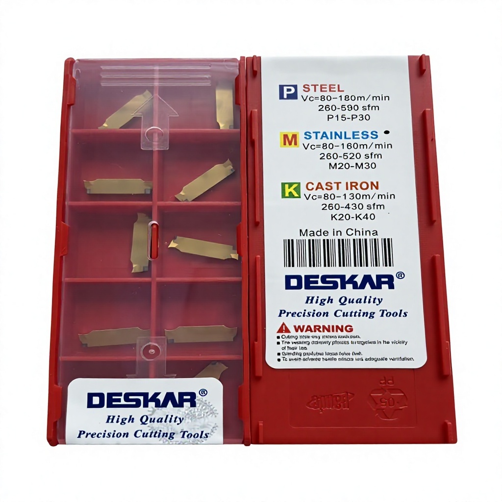 Deskar MGMN150-JH LF6028 Carbide Grooving Inserts for CNC Lathe Parting and Groove Cutting MGMN200-JH LF6028 MGMN300-JH  LF6028