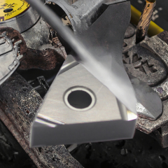 CNC Lathe Machine Tungsten Carbide Turning Insert Customizable Triangle Shaped Cutting Tools Holder