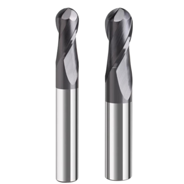 Two-edge Ball Nose End Mill Carbide 55HRC for CNC Machining Centers R1MM-R8MM 10MM 12MM