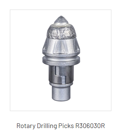 Tungsten Carbide Rotary Drilling Picks  Round Shank Cutter Bit  Bullet Teeth with Carbide Wear Parts
