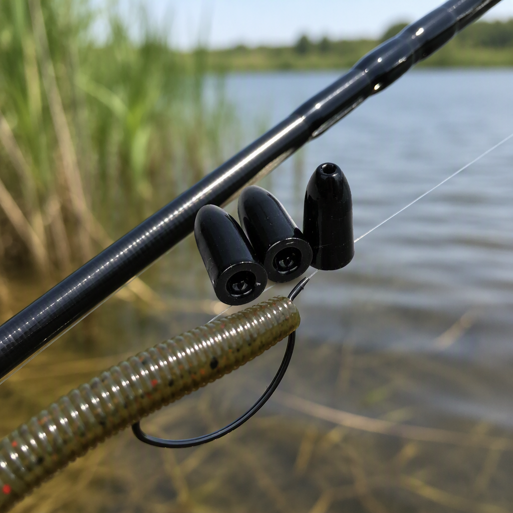 ZZST Tungsten Worm Weights Bullet Fishing Sinkers for Texas Rig Bass Fishing