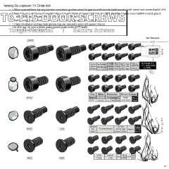 Replacement Security Screws for Ring Video Doorbell Fine Thread Long Short T6 T15 Screws Metric Measurement for Screwdriver