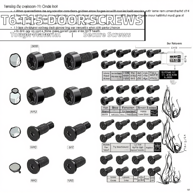 Replacement Security Screws for Ring Video Doorbell Fine Thread Long Short T6 T15 Screws Metric Measurement for Screwdriver