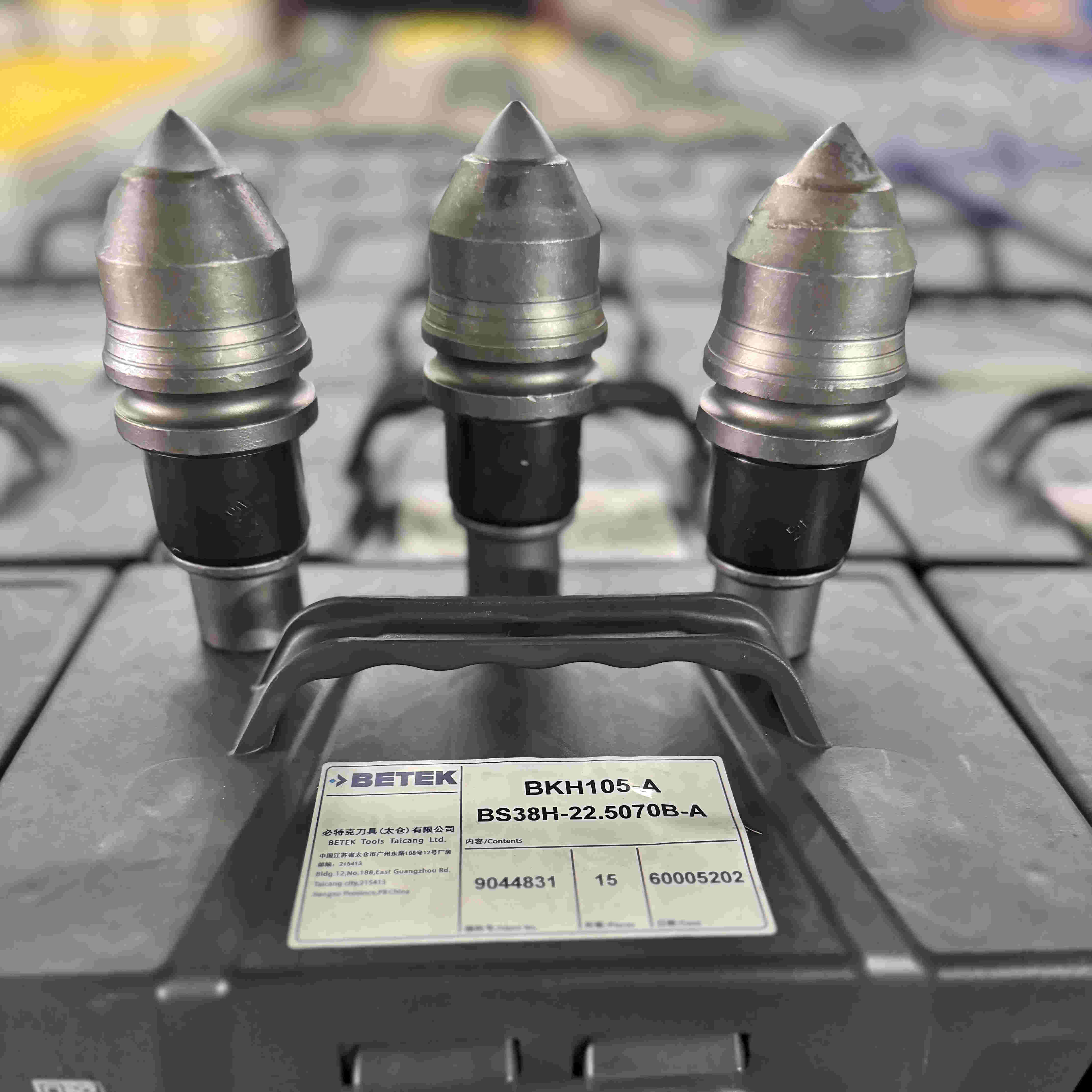 Tungsten Carbide Tip 22mm BKH105 Bullet Conical Bit for Rotary Drill Rig Foundation Drilling Auger High Performance