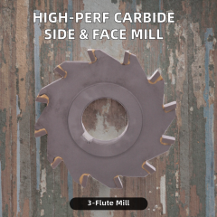 High Performance Carbide Inserted Blade 3-Flute 45HRC OEM/ODM Customizable Side and Face Milling Cutters