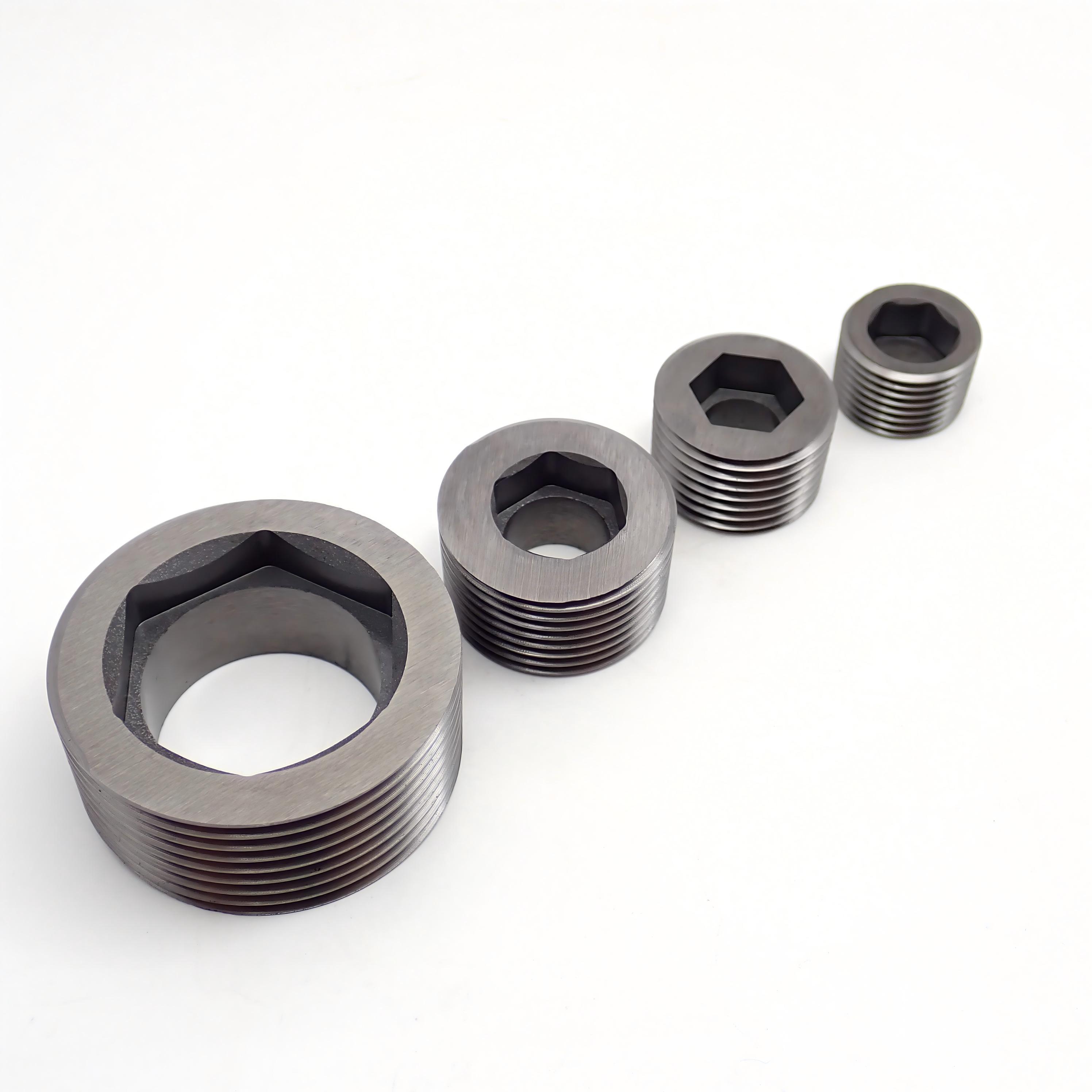 High Pressure Cemented Carbide Inner Hexagonal Thread Nozzle for PDC Drill Bit Oil Gas Drilling Jet Wear Spare Parts Factory