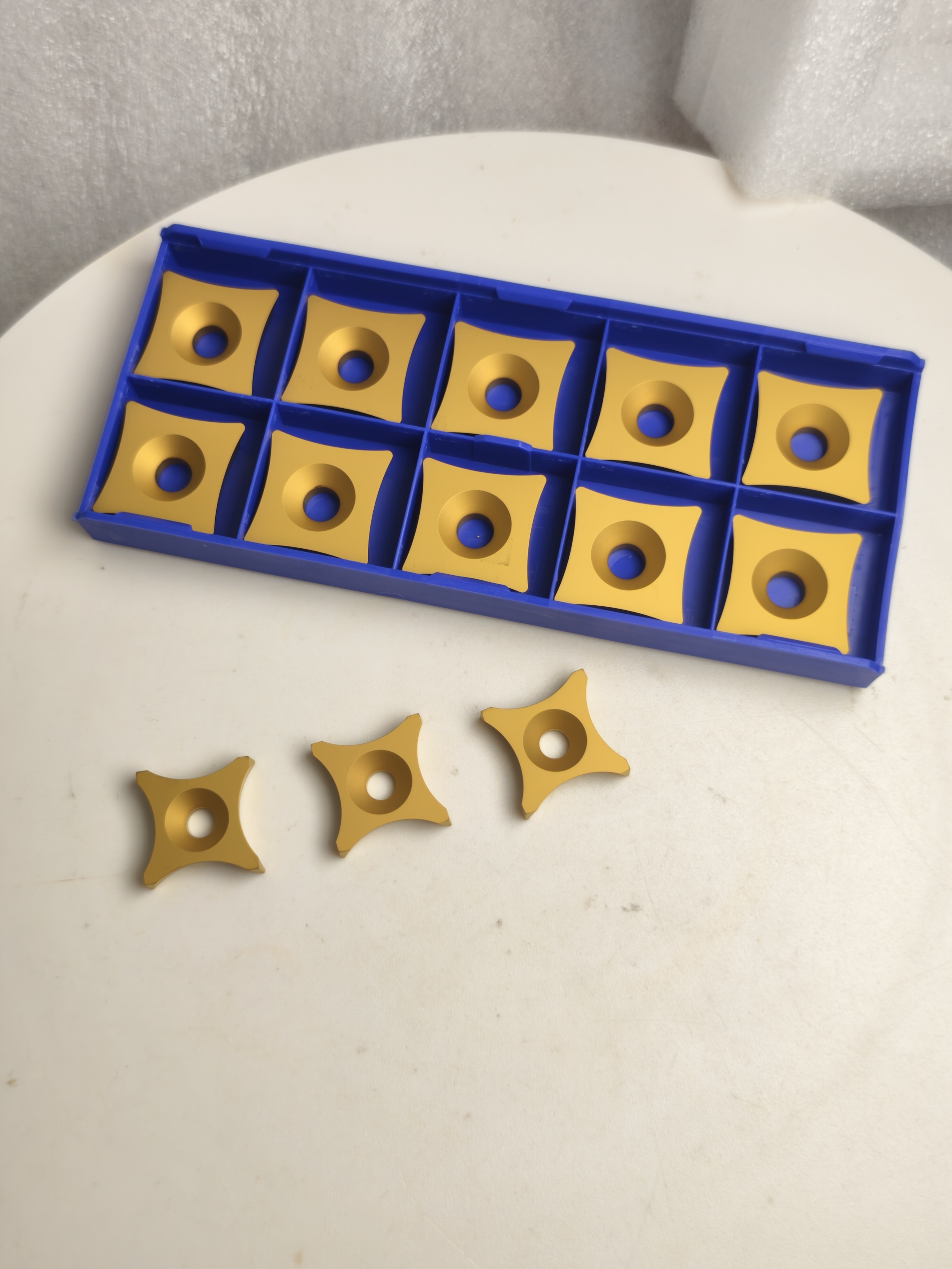 Carbide CNC Inserts Series Six Sided OD Scarfing Inserts for Pipe and Tubes