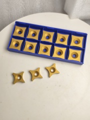 Carbide CNC Inserts Series Six Sided OD Scarfing Inserts for Pipe and Tubes