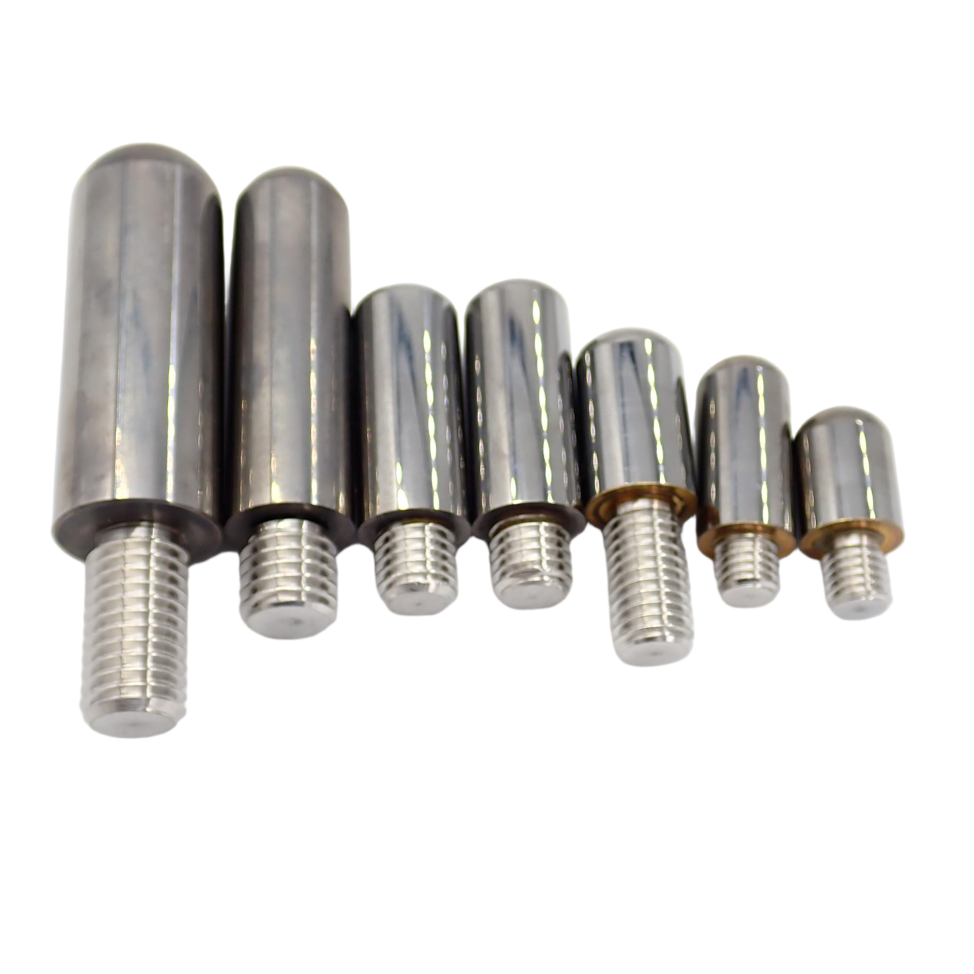 Cemented Carbide Peg in Bead Mill OEM Customizable Tungsten Carbide Threaded Grinding Pin for Sand Mill Steel Welding Factory