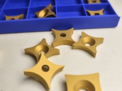 Carbide CNC Inserts Series Six Sided OD Scarfing Inserts for Pipe and Tubes