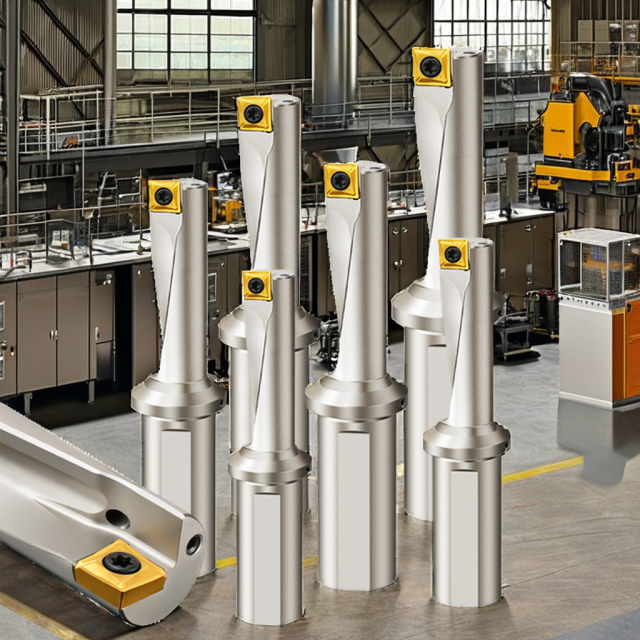 Single Slot U-Drill Bit Blade TCAP Fast Internal Cooling Powerful Drill Bit for Drilling and Boring