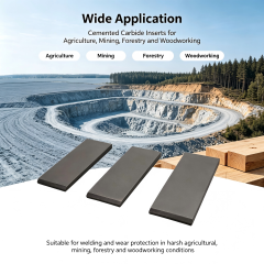 Tungsten Carbide Weld on Tiles High Wear Resistant Cemented Carbide Inserts for Agriculture/Mining/Forestry/Woodworking YG15C