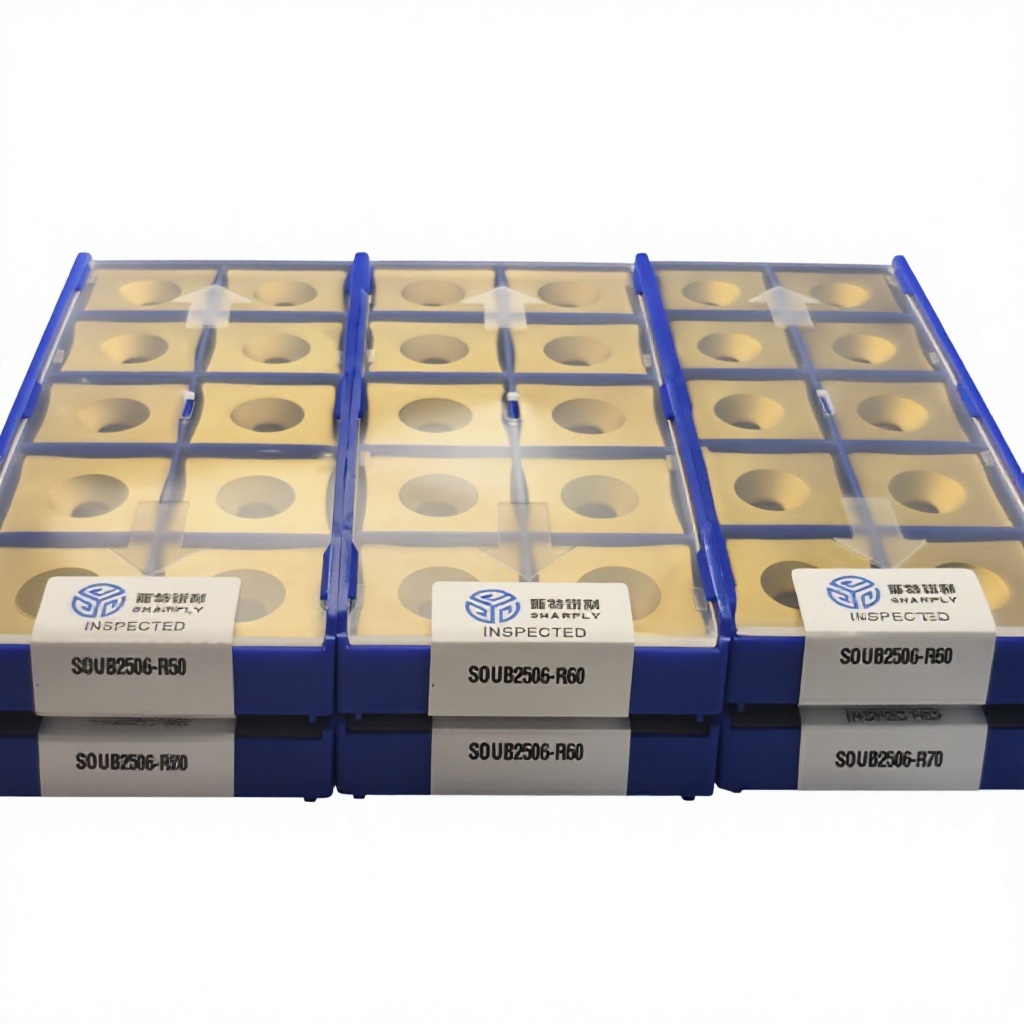 SOUB2506-R80  SOUB2506-R100 Carbide Scarfing Insert Tube Pipe Production Inserts CVD Coated OEM Custom 10pcs MOQ