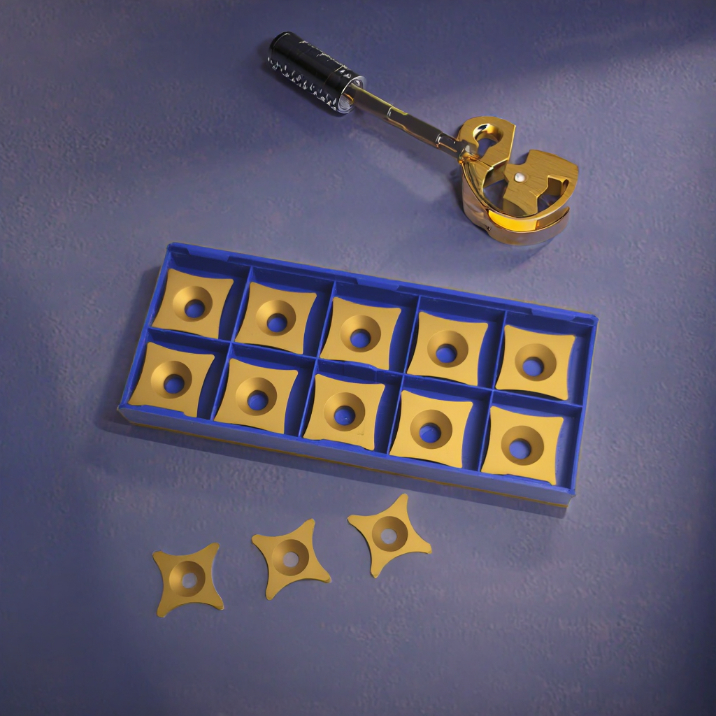 Carbide CNC Inserts Series Six Sided OD Scarfing Inserts for Pipe and Tubes