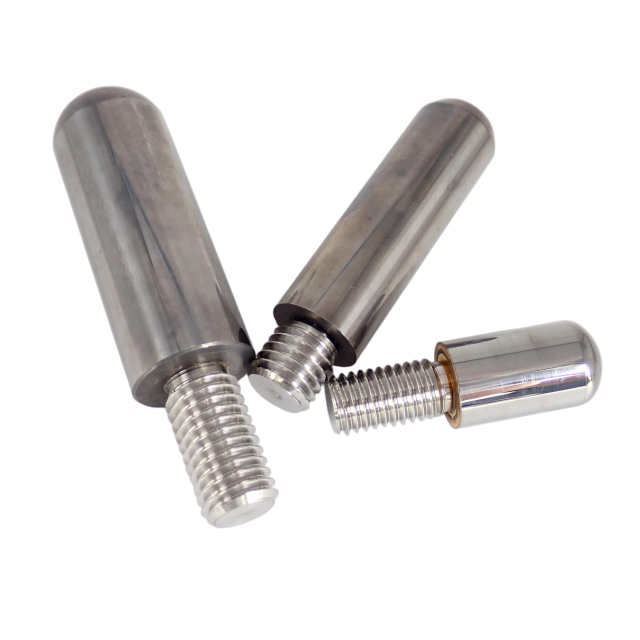 Cemented Carbide Peg in Bead Mill OEM Customizable Tungsten Carbide Threaded Grinding Pin for Sand Mill Steel Welding Factory