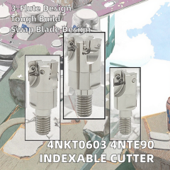 4NKT0603 Customizable Insert 4NTE90 Segmented Thread Milling Cutter Indexable Locking Blade Head ODM & OEM Supported