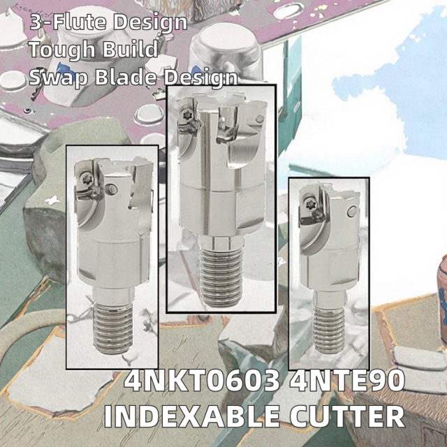 4NKT0603 Customizable Insert 4NTE90 Segmented Thread Milling Cutter Indexable Locking Blade Head ODM & OEM Supported
