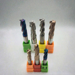 ZZST  Tin Coated 55HRC Carbide Square End Mill Cutter Tools for Alloy Steel