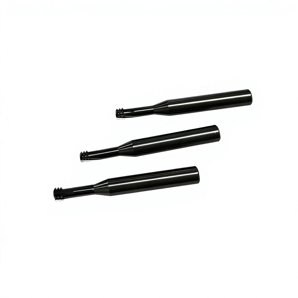 "Customized ODM/OEM Solid Carbide 3-Row Thread Milling Cutter for CNC Machines M1-M12 Tiain-Coated Climb Milling Cutter"