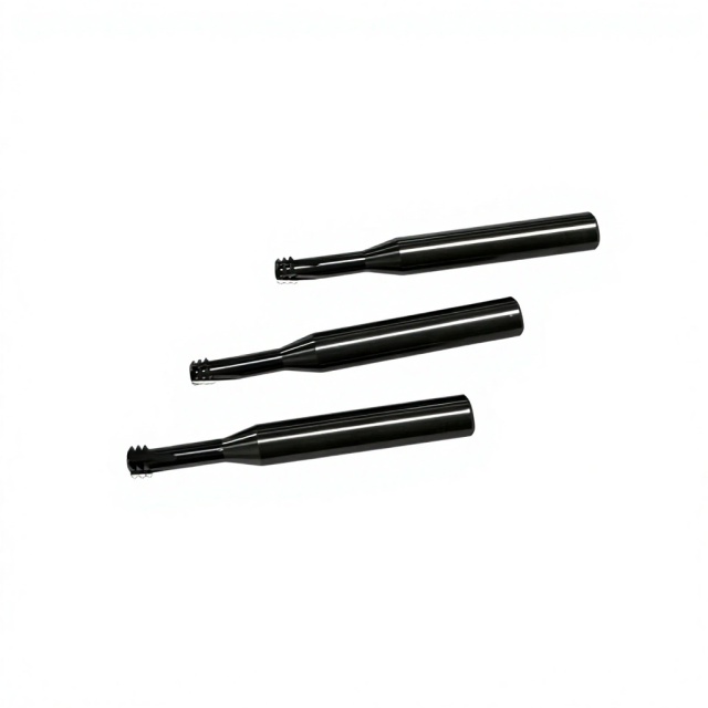 "Customized ODM/OEM Solid Carbide 3-Row Thread Milling Cutter for CNC Machines M1-M12 Tiain-Coated Climb Milling Cutter"