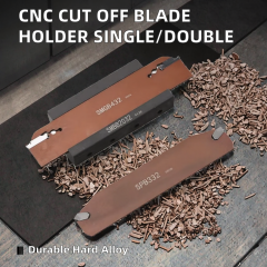 CNC Cut off Blade Insert Holder Hard Alloy for Machining Center External Turning Tool Single/Double Head