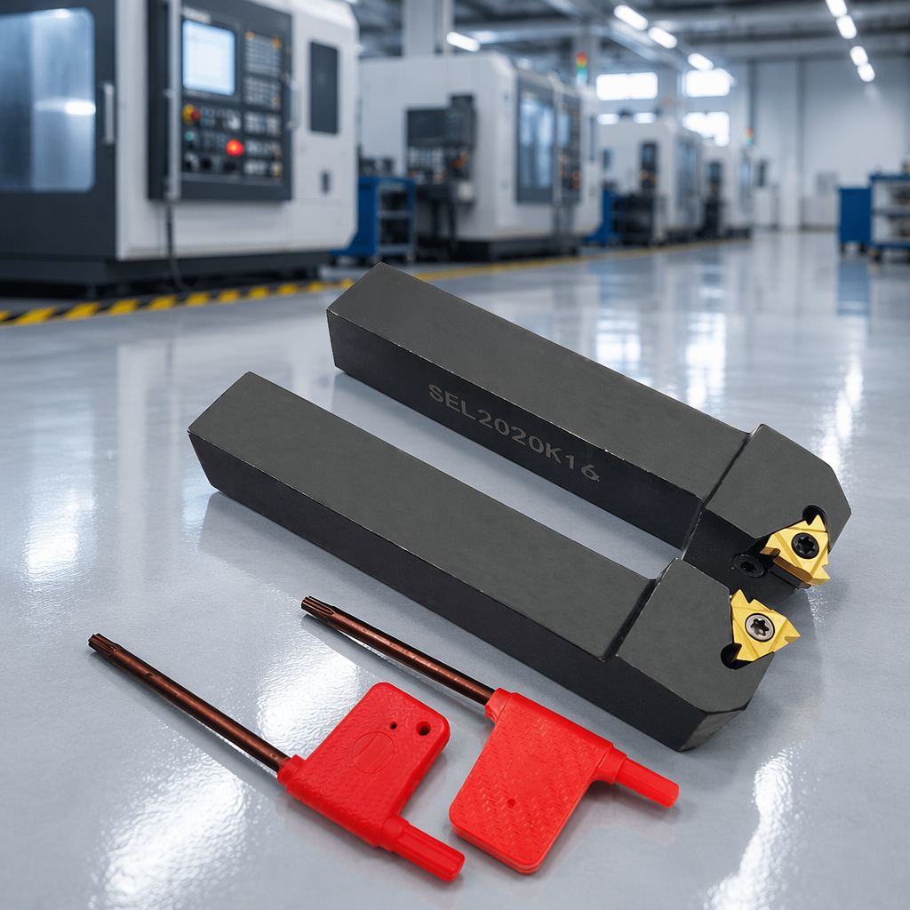 SER/SEL 2020/2525/K16/M16 Square Hard Alloy Left and Right Hand External Turning Holder CNC Cutting Tools