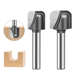 6mm 8mm 1/4 1/2 Inch Shank Carbide Blades Woodworking Face Mill 2 Flutes Climb Milling ODM Customizable for Wood Carving
