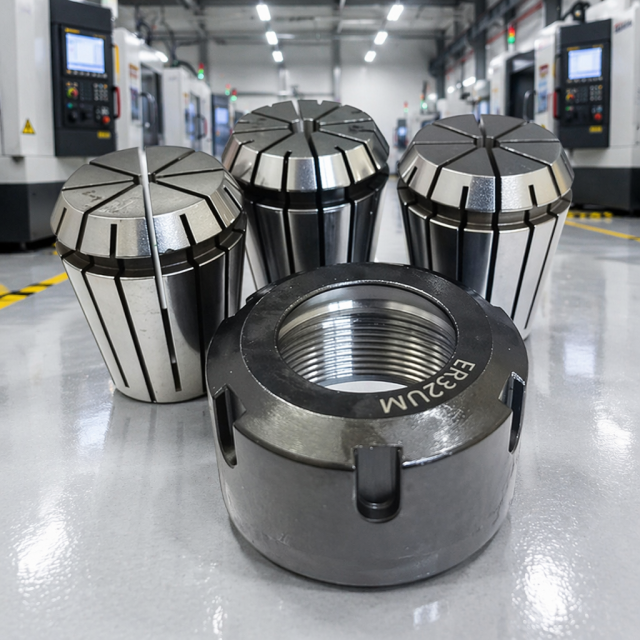 ZZST ER Collet Chuck Set with ER Collets and Clamping Nut for CNC Milling Machines