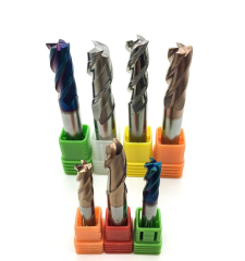 ZZST  Tin Coated 55HRC Carbide Square End Mill Cutter Tools for Alloy Steel