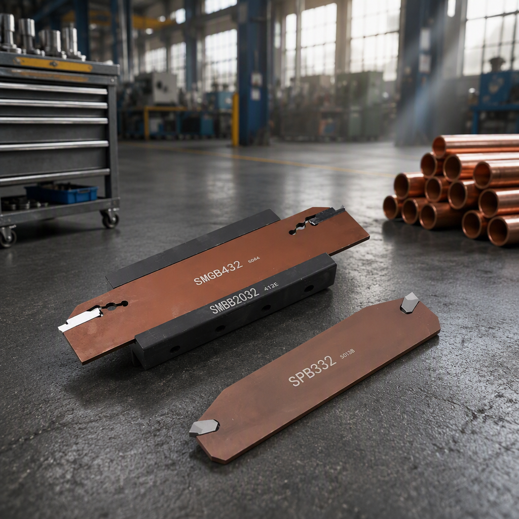 CNC Cut off Blade Insert Holder Hard Alloy for Machining Center External Turning Tool Single/Double Head