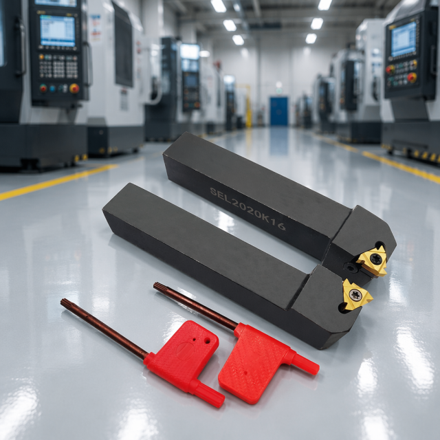 SER/SEL 2020/2525/K16/M16 Square Hard Alloy Left and Right Hand External Turning Holder CNC Cutting Tools