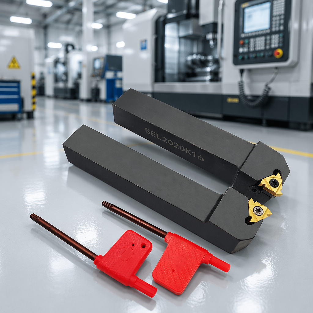 SER/SEL 2020/2525/K16/M16 Square Hard Alloy Left and Right Hand External Turning Holder CNC Cutting Tools
