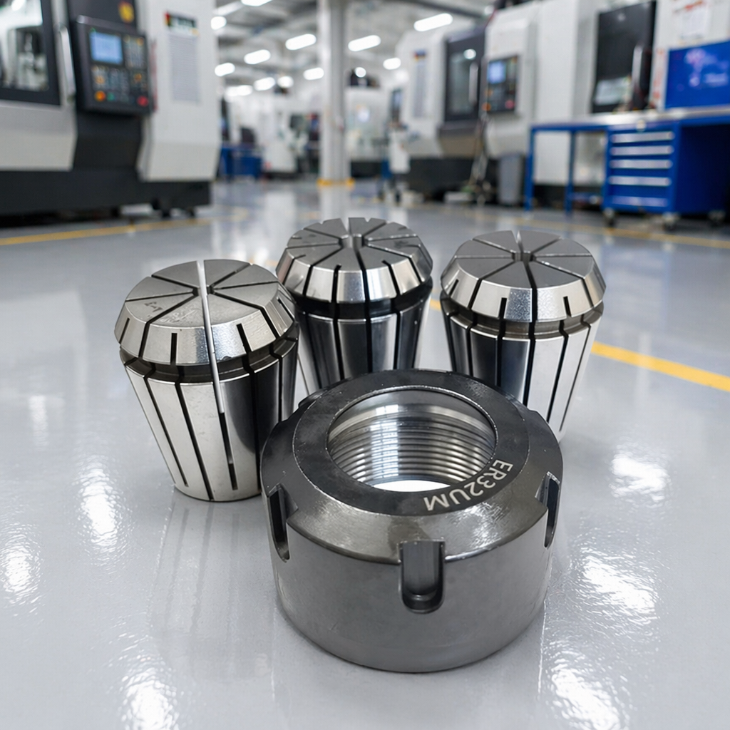 ZZST ER Collet Chuck Set with ER Collets and Clamping Nut for CNC Milling Machines
