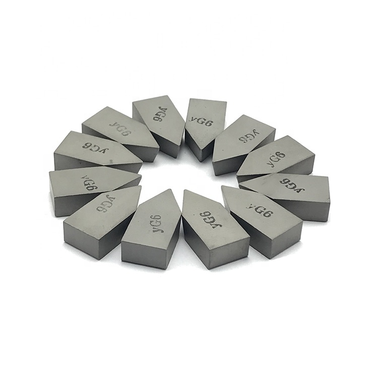 YG6 Cemented Tungsten Carbide Brazed Turning Insert Lathe Tool Tip Cast Iron Machining High Wear Resistance HRA89-91 Hardness