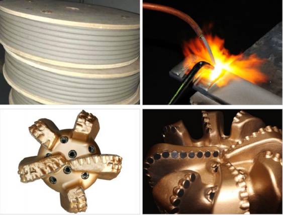 70% Matrix Dia4mm Nickle-Base Alloy Spherical CTC Cemented Tungsten Carbide Flexible Welding Rope/Wire for Drill Bit Stabilizers