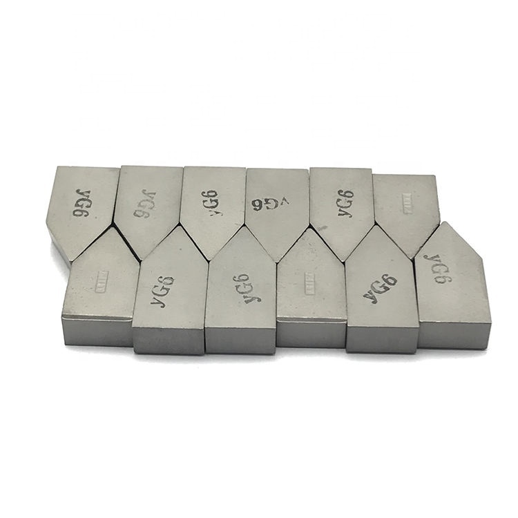 YG6 Cemented Tungsten Carbide Brazed Turning Insert Lathe Tool Tip Cast Iron Machining High Wear Resistance HRA89-91 Hardness
