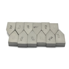 YG6 Cemented Tungsten Carbide Brazed Turning Insert Lathe Tool Tip Cast Iron Machining High Wear Resistance HRA89-91 Hardness