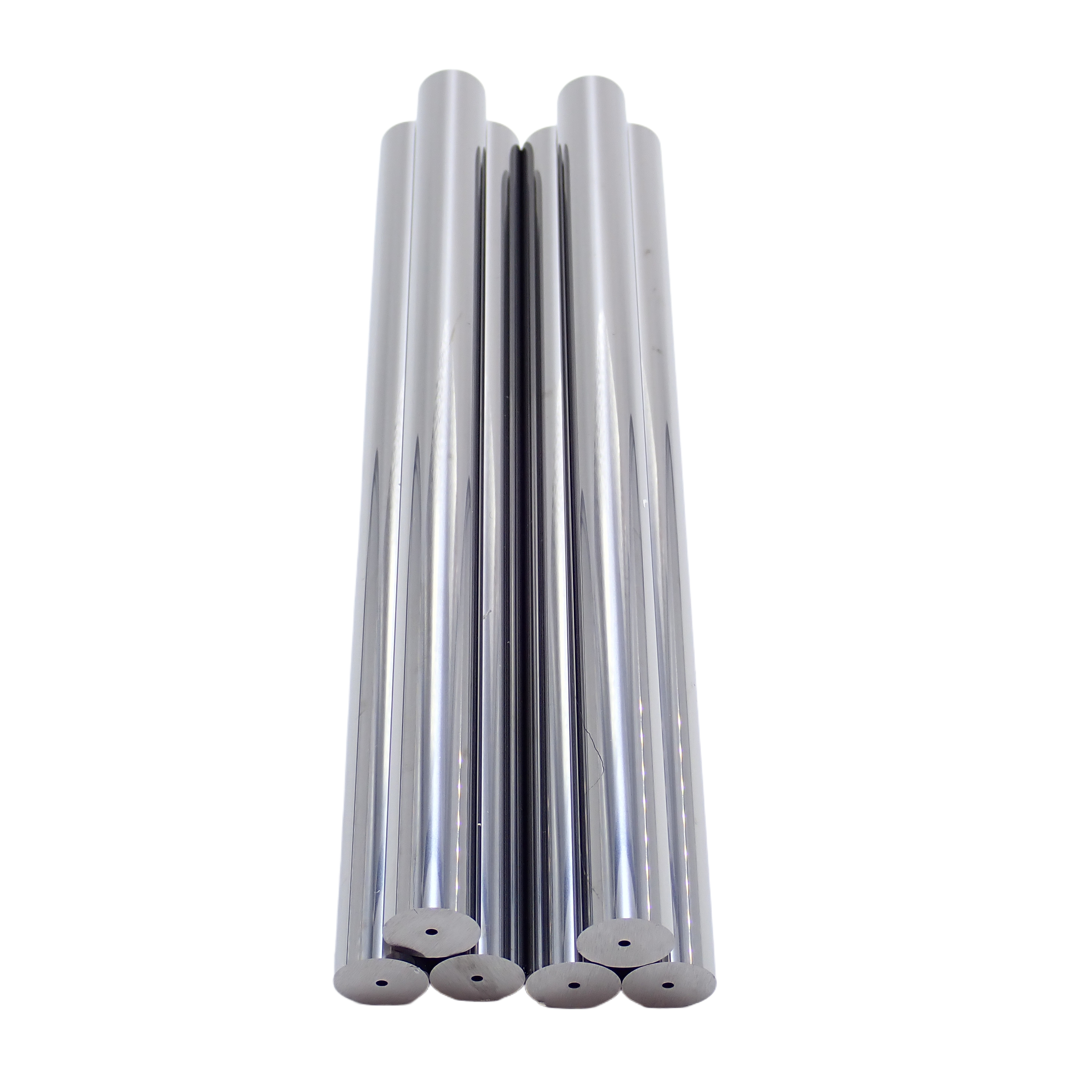 High Quality Polished Tungsten Carbide Rods with Single Straight Hole 0.8-2.5mm Inner Dia in Endmills/Drills