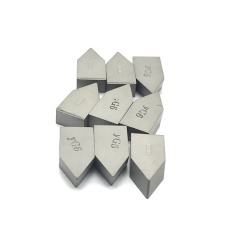 YG6 Cemented Tungsten Carbide Brazed Turning Insert Lathe Tool Tip Cast Iron Machining High Wear Resistance HRA89-91 Hardness