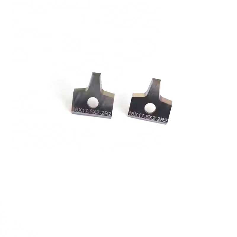 High Quality 91 HRA Trimming Cutter Knives Sintered Solid Carbide Edge Banding Scraper Radius Profile Knives for Breaking Edges