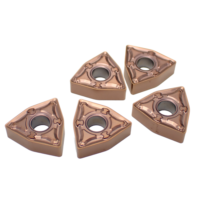 80° PVD Coated Sintered CNC Cemented Tungsten Carbide Turning Inserts WNMG080412 for Stainless Steel Machining