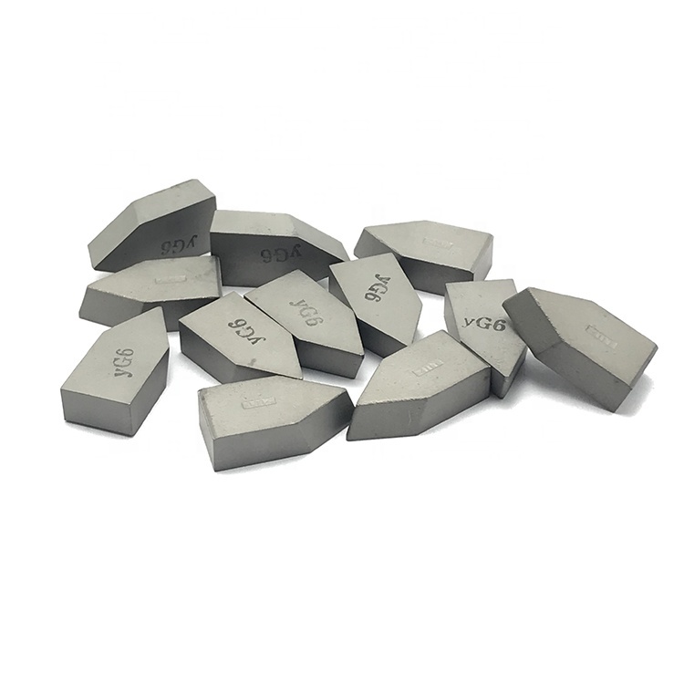 YG6 Cemented Tungsten Carbide Brazed Turning Insert Lathe Tool Tip Cast Iron Machining High Wear Resistance HRA89-91 Hardness