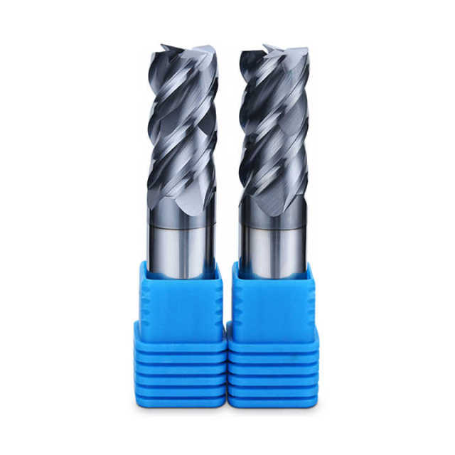 DOHRE HRC55 Solid Carbide 4 Flutes End Mill Carbide CNC Square End Mills for Mold and Stainless Steel